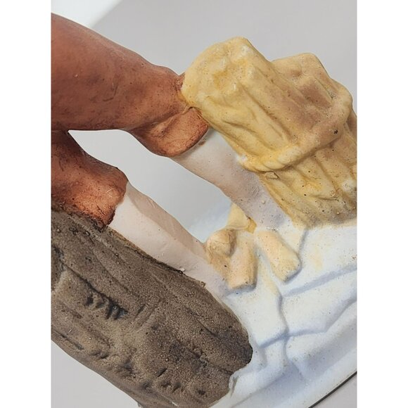 Timeless Vintage Sculpure Ceramic Bisque Victorian Boy Porcelain Figurine - Picture 9 of 11